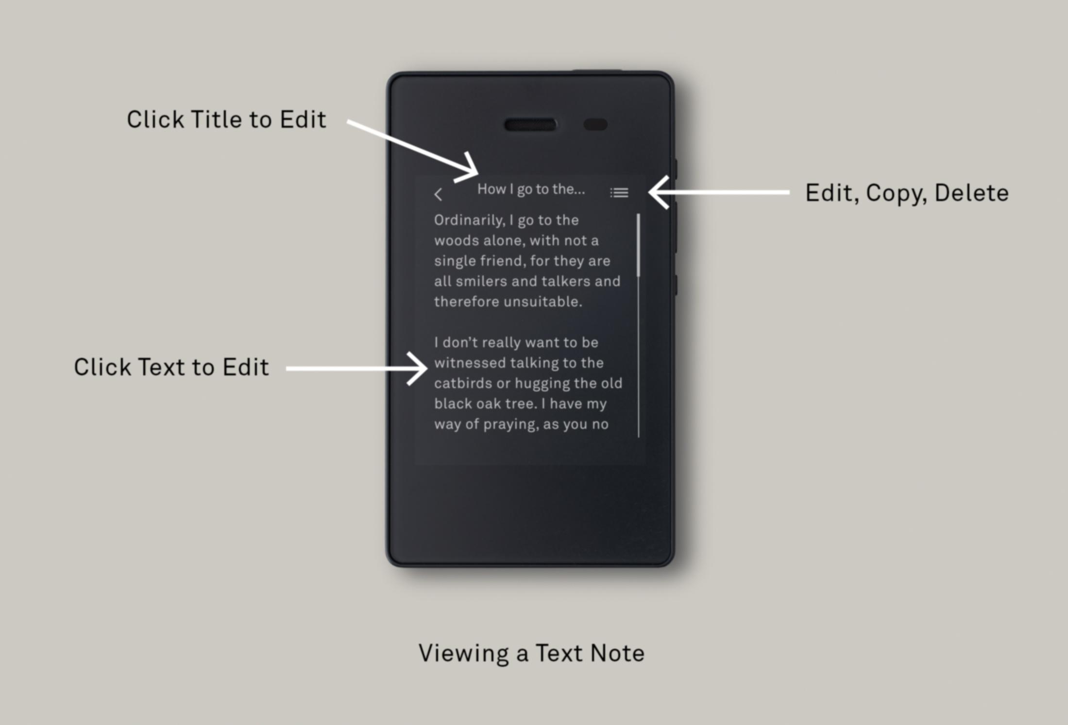 Notes Tool Light Phone